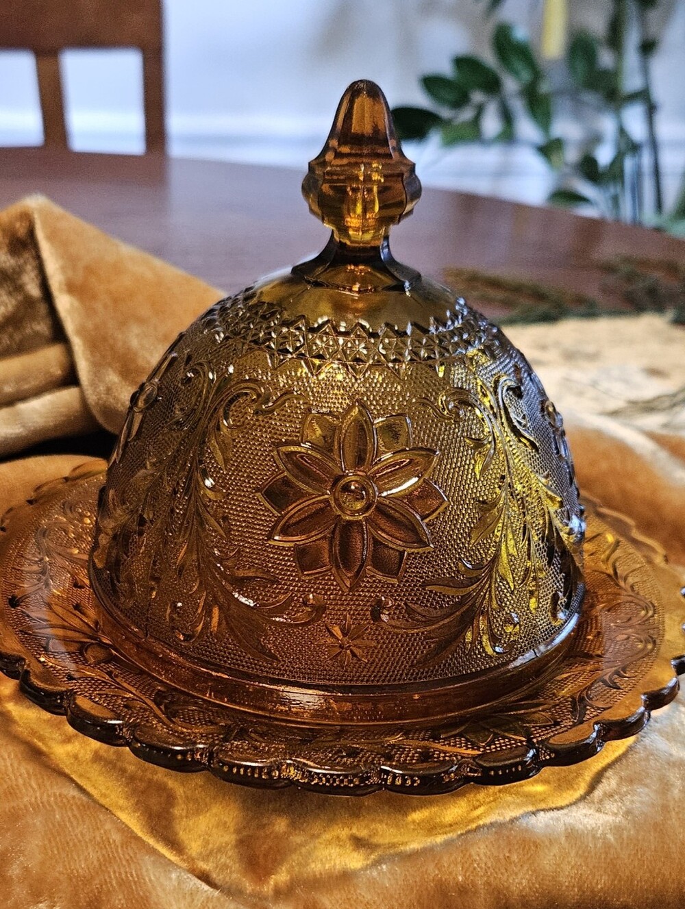 Tiara Indiana Glass Butter Dish